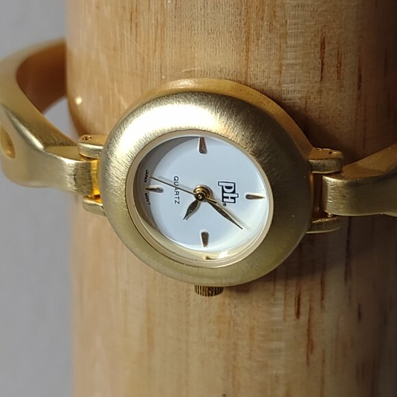 7 Inch Gold Tone PH Watch With White Dial - Picture 8 of 12